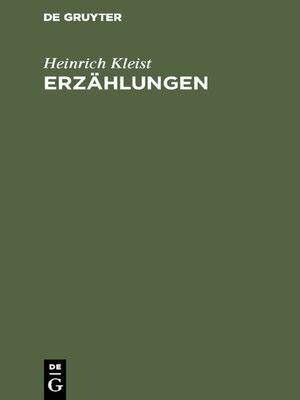 cover image of Erzählungen